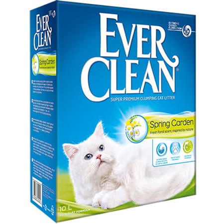 Ever Clean® Slovenija - Mačji posipi (pesek za mačke) - Ever Clean®® Pesek za mačke - Ever Clean Spring Garden - Prikaz dejanske embalaže peska za mačje stranišče